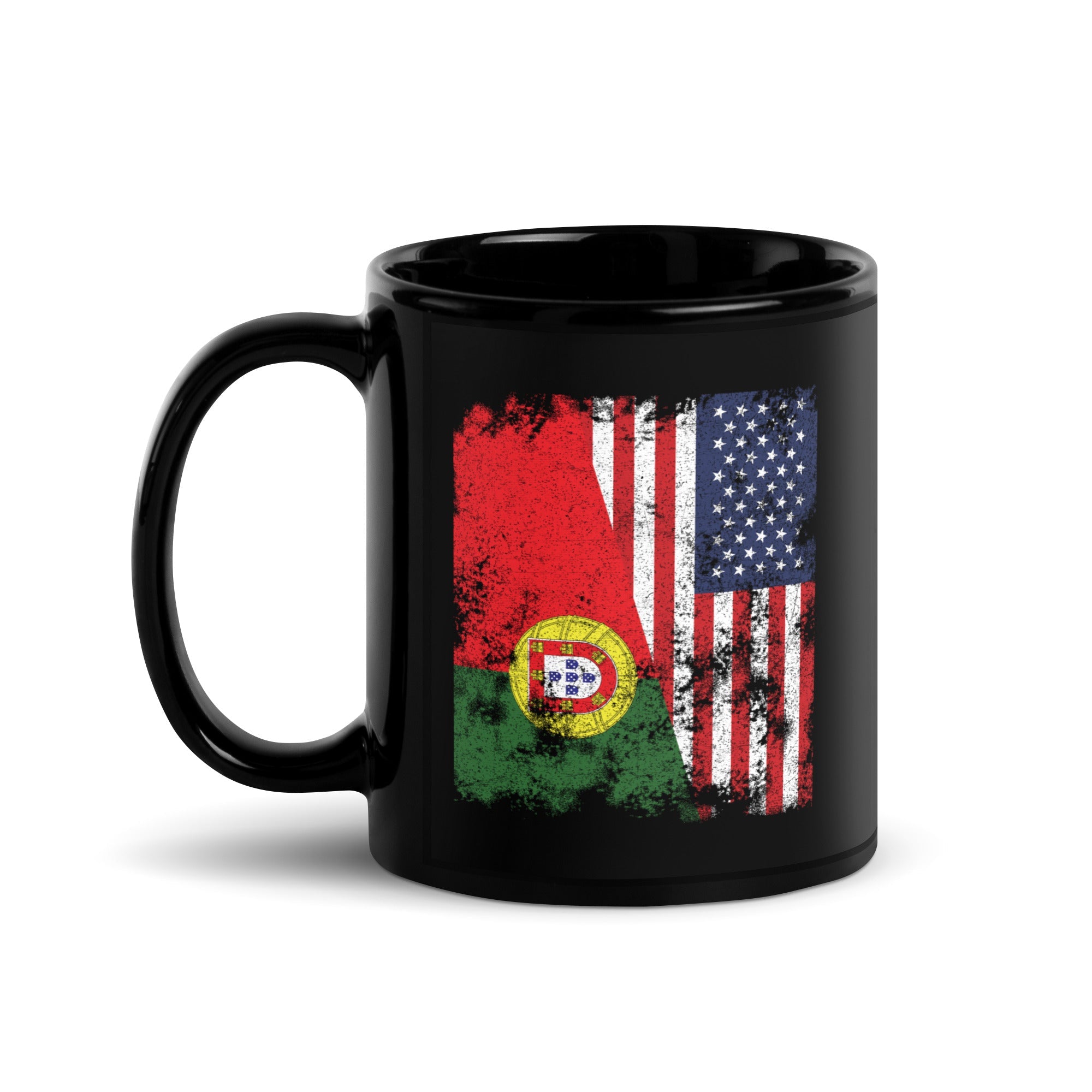 Portugal USA Flag - Half American Mug