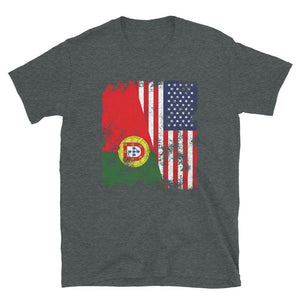 Portugal USA Flag - Half American T-Shirt