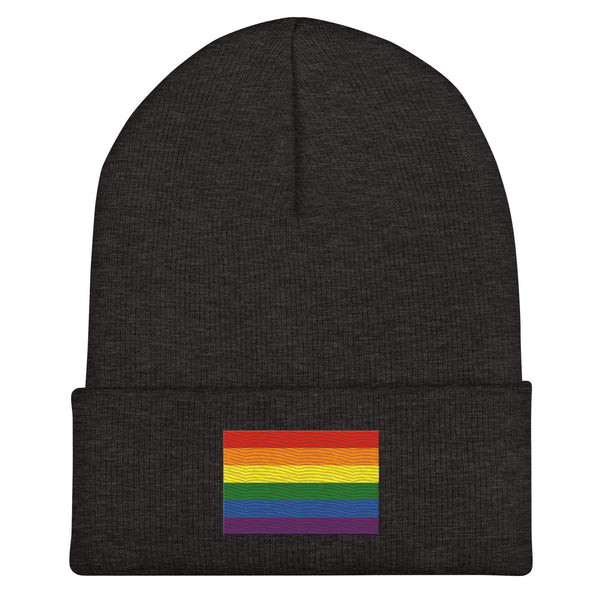 Pride Flag Beanie - Embroidered LGBT+ Winter Hat