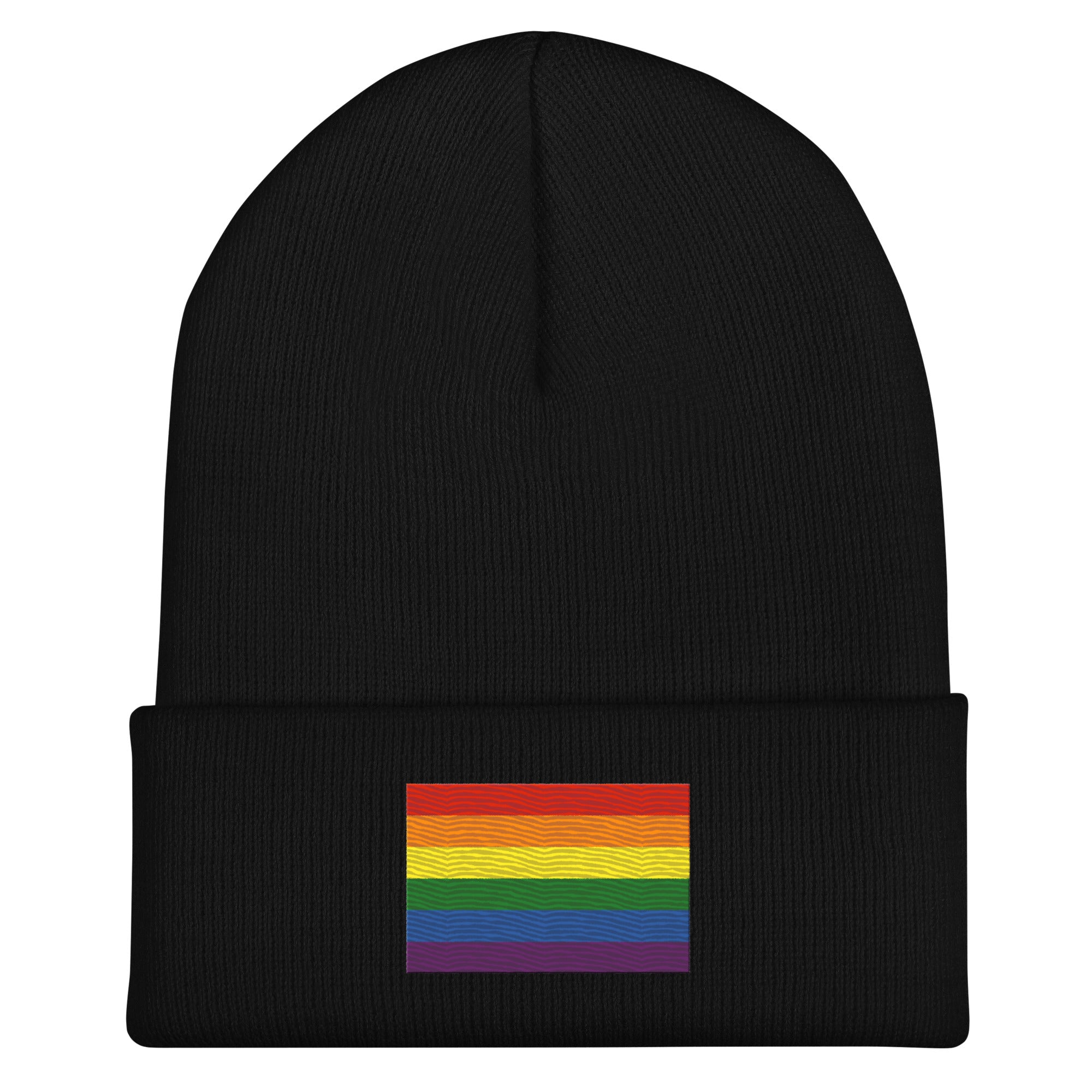 Pride Flag Beanie - Embroidered LGBT+ Winter Hat