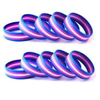 Pride Flag Bracelet Collection - Silicone LGBT+ Wristband