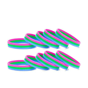 Pride Flag Bracelet Collection - Silicone LGBT+ Wristband