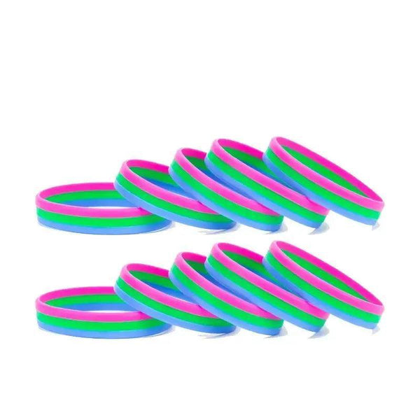Pride Flag Bracelet Collection - Silicone LGBT+ Wristband