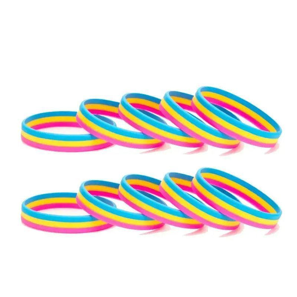 Pride Flag Bracelet Collection - Silicone LGBT+ Wristband