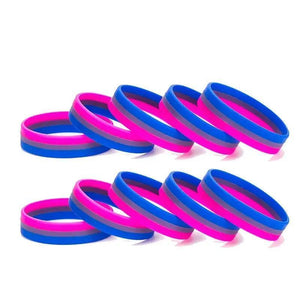 Pride Flag Bracelet Collection - Silicone LGBT+ Wristband