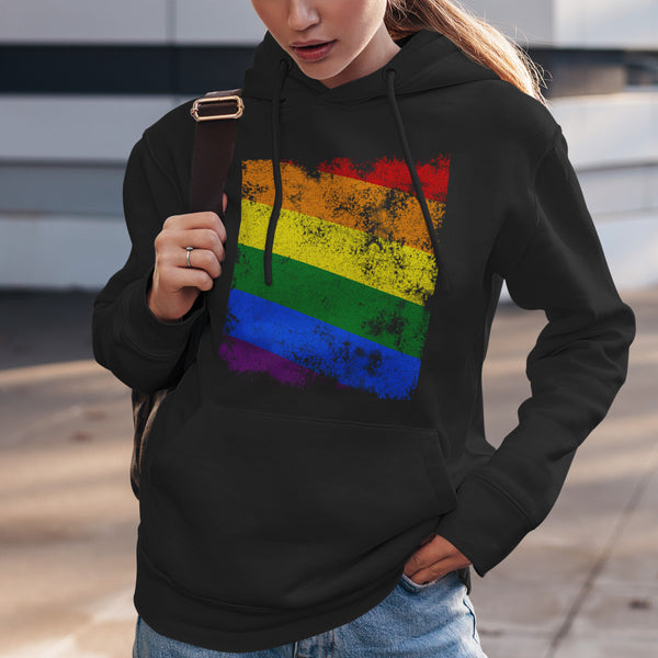 Pride Flag - Distressed LGBT+ Hoodie