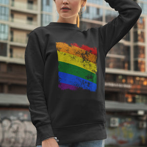 Pride Flag - Distressed LGBT+ Sweatshirt