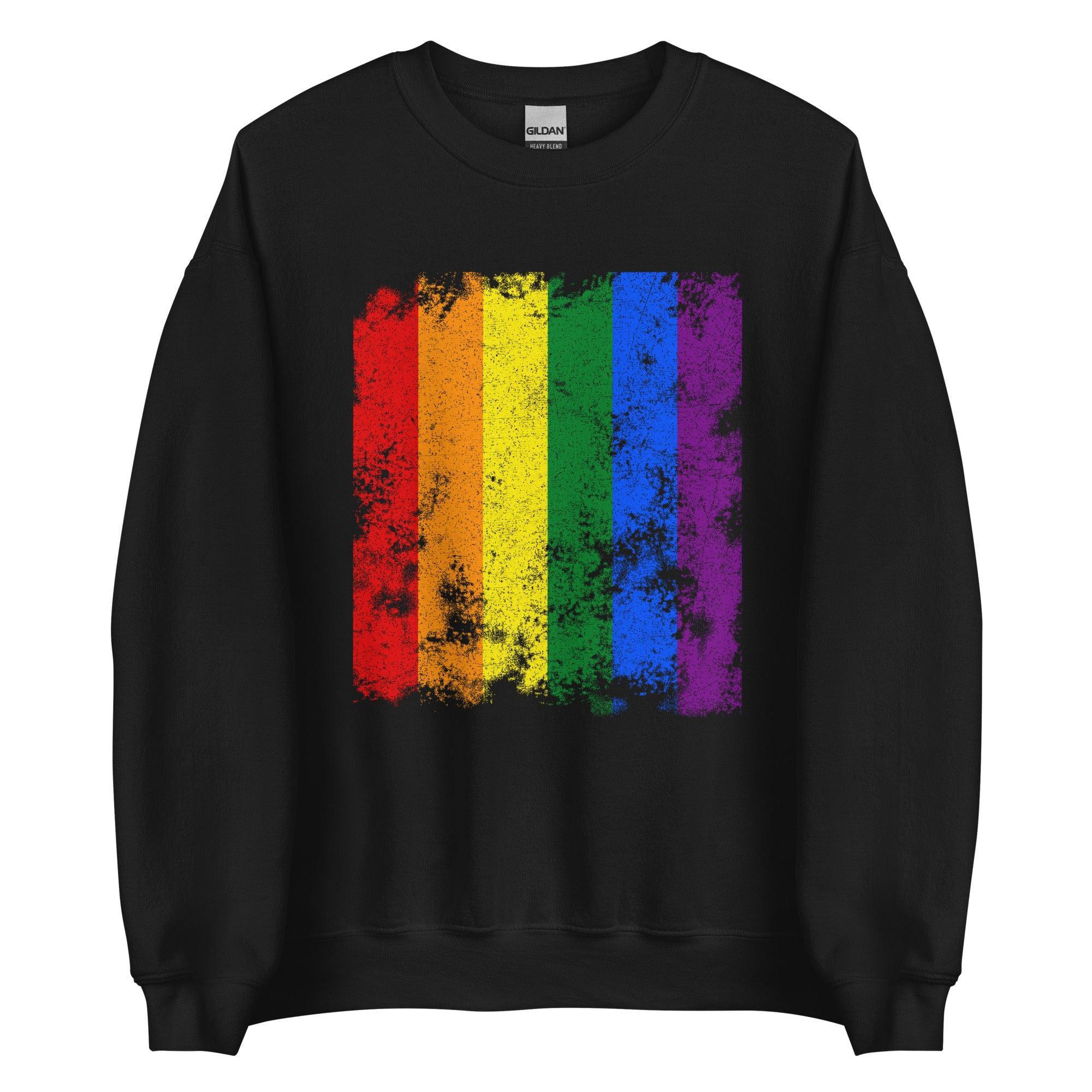 Pride Flag - Distressed LGBTQIA2S+ Sweatshirt