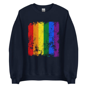 Pride Flag - Distressed LGBTQIA2S+ Sweatshirt