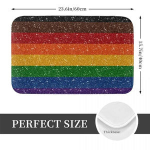 Pride Flag Doormat - LGBTQ+ Welcome Mat for Front Door