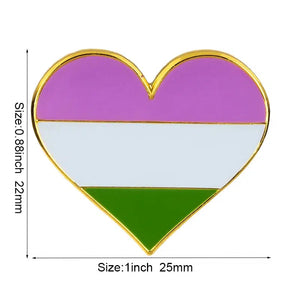 Pride Flag Lapel Pin Collection - LGBTQIA2S+ Enamel Pin Flag