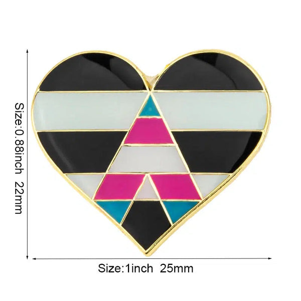 Pride Flag Lapel Pin Collection - LGBTQIA2S+ Enamel Pin Flag