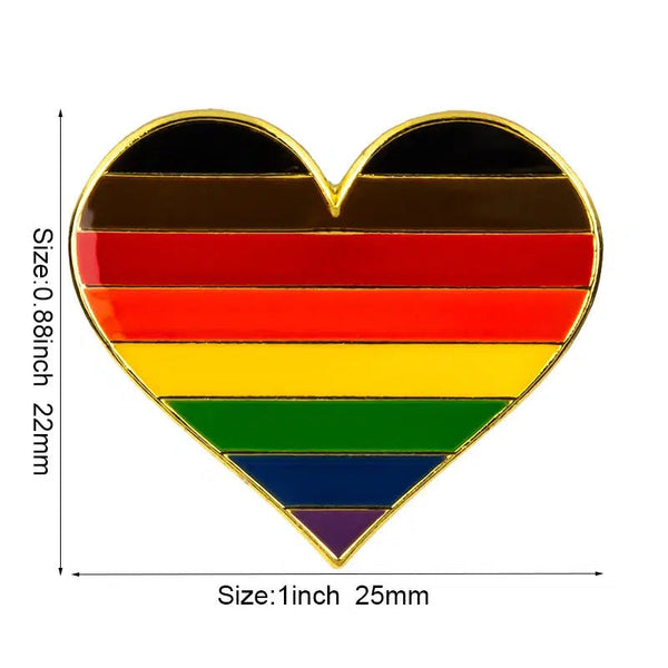 Pride Flag Lapel Pin Collection - LGBTQIA2S+ Enamel Pin Flag