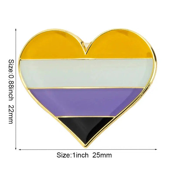 Pride Flag Lapel Pin Collection - LGBTQIA2S+ Enamel Pin Flag