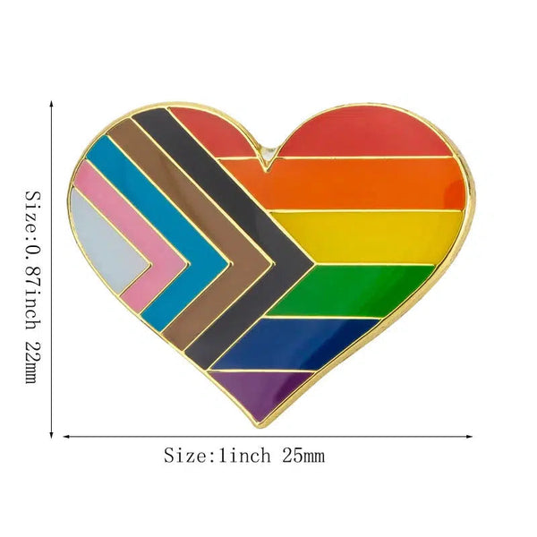 Pride Flag Lapel Pin Collection - LGBTQIA2S+ Enamel Pin Flag