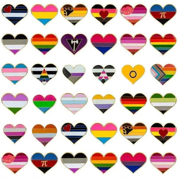 Pride Flag Lapel Pin Collection - LGBTQIA2S+ Enamel Pin Flag