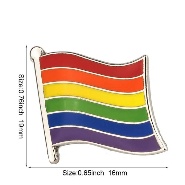 Pride Flag Lapel Pin Collection - LGBTQIA2S+ Enamel Pin Flag