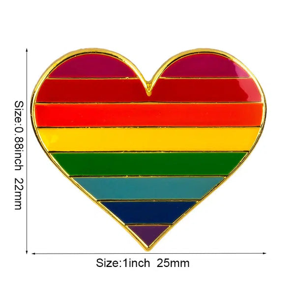 Pride Flag Lapel Pin Collection - LGBTQIA2S+ Enamel Pin Flag