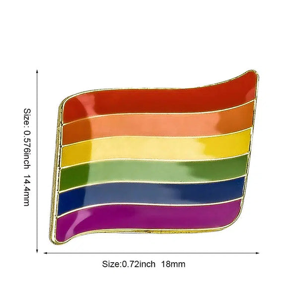 Pride Flag Lapel Pin Collection - LGBTQIA2S+ Enamel Pin Flag