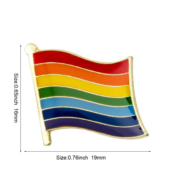 Pride Flag Lapel Pin Collection - LGBTQIA2S+ Enamel Pin Flag