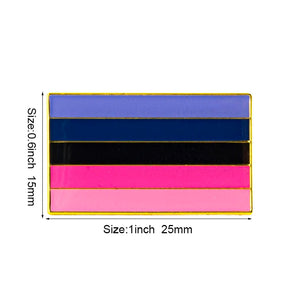 Pride Flag Lapel Pins - LGBTQIA2S+ Enamel Pin Flag