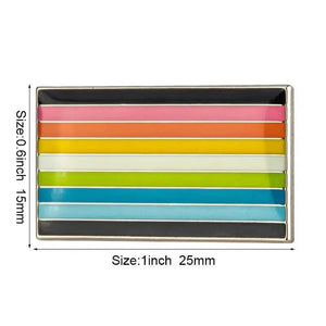 Pride Flag Lapel Pins - LGBTQIA2S+ Enamel Pin Flag
