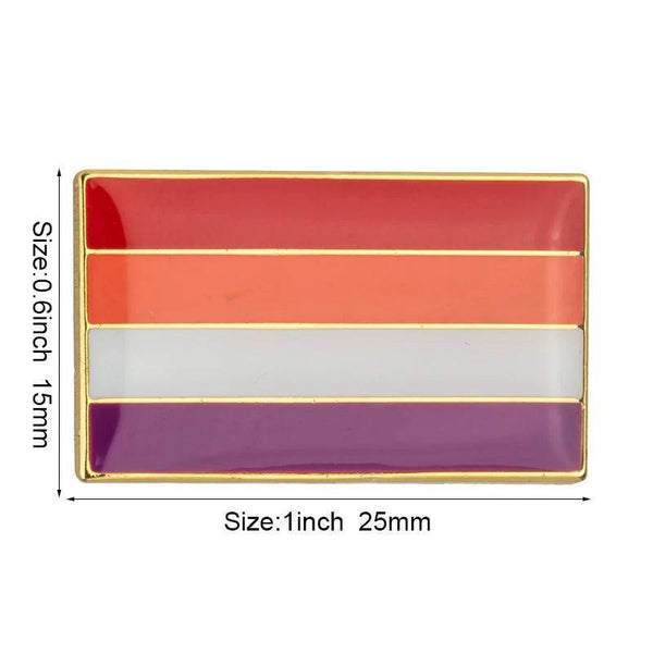 Pride Flag Lapel Pins - LGBTQIA2S+ Enamel Pin Flag