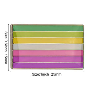 Pride Flag Lapel Pins - LGBTQIA2S+ Enamel Pin Flag
