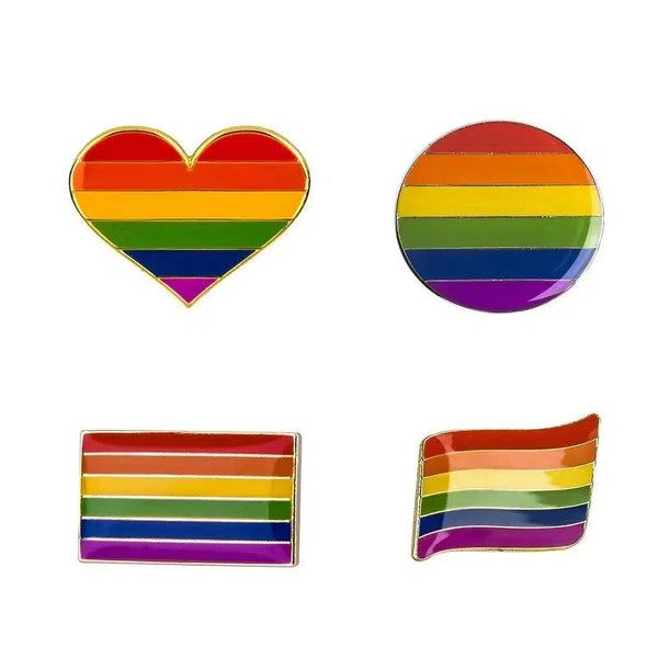 Pride Flag Lapel Pins - LGBTQIA2S+ Enamel Pin Flag