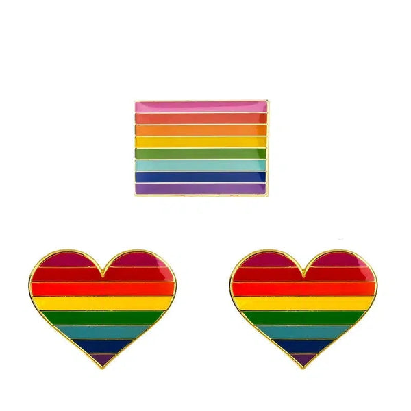 Pride Flag Lapel Pins - LGBTQIA2S+ Enamel Pin Flag