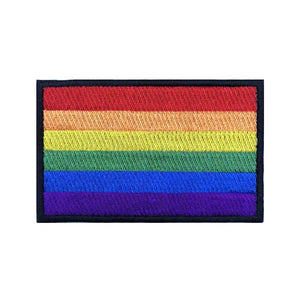 Pride Flag Patch - LGBTQIA2S+ Iron On/Hook & Loop Patch