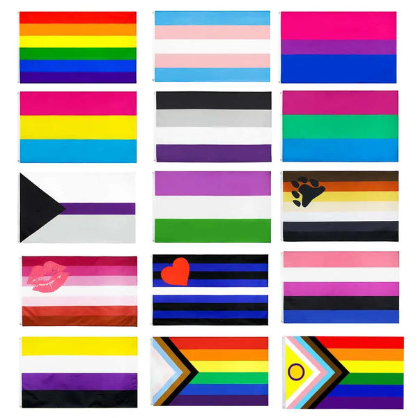 Pride Flags - 90x150cm(3x5ft) - 60x90cm(2x3ft) - LGBTQ+