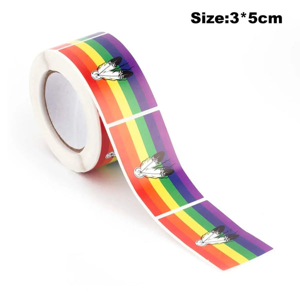 Pride Flags Sticker Roll - 250pcs LGBTQ+ Stickers