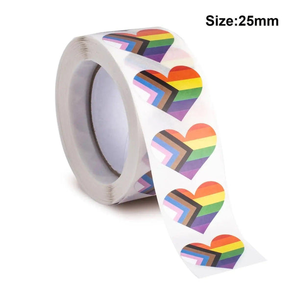 Pride Flags Sticker Roll - 500pcs LGBTQ+ Stickers