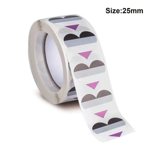 Pride Flags Sticker Roll - 500pcs LGBTQ+ Stickers