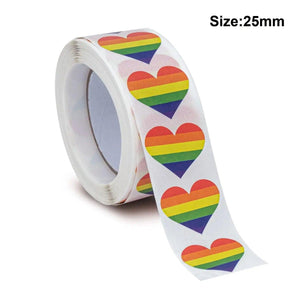 Pride Flags Sticker Roll - 500pcs LGBTQ+ Stickers