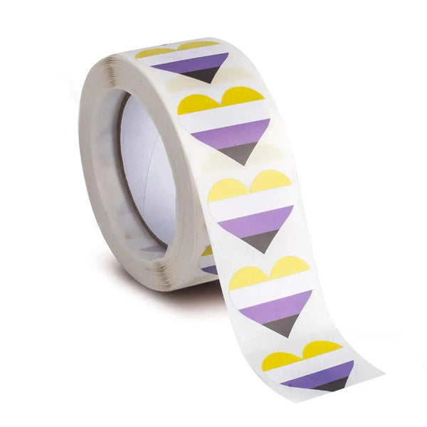 Pride Flags Sticker Roll - 500pcs LGBTQ+ Stickers