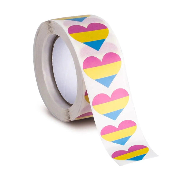 Pride Flags Sticker Roll - 500pcs LGBTQ+ Stickers
