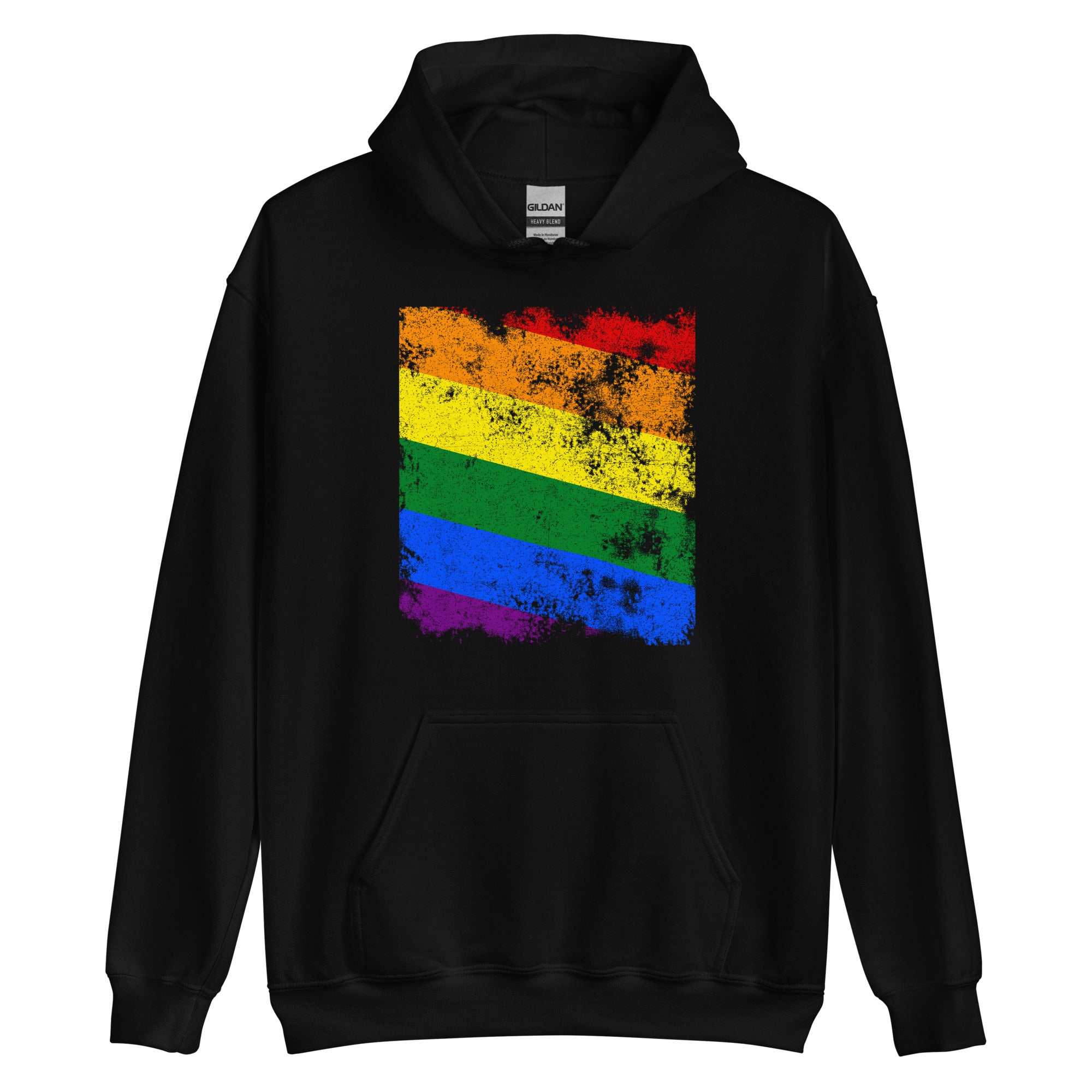 Pride Flag - Distressed LGBT+ Hoodie