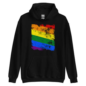 Pride Flag - Distressed LGBT+ Hoodie