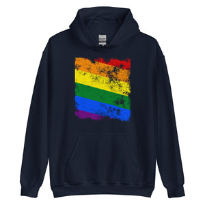 Pride Flag - Distressed LGBT+ Hoodie