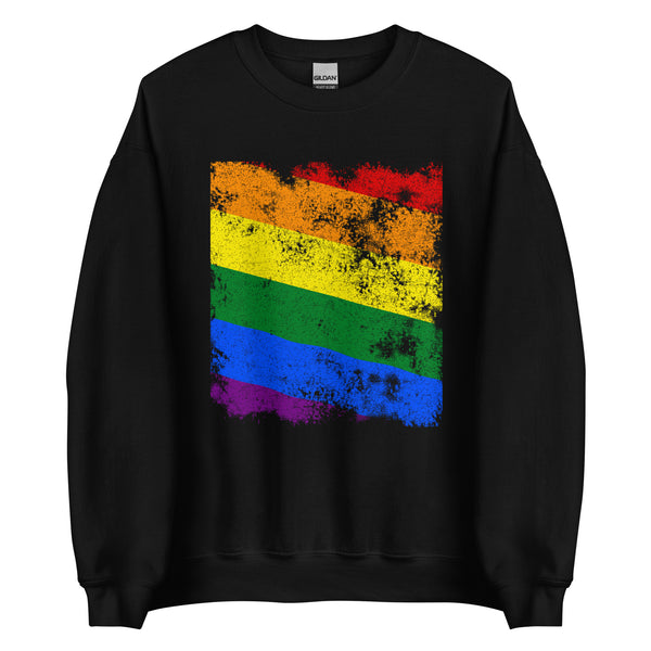 Pride Flag - Distressed LGBT+ Sweatshirt