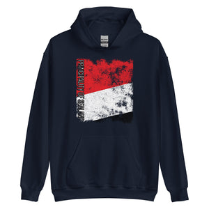 Principality Of Sealand Flag - Distressed Flag Hoodie