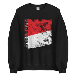 Principality Of Sealand Flag - Distressed Flag Sweatshirt