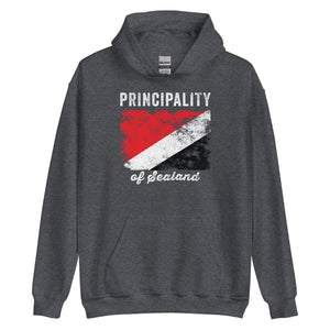 Principality of Sealand Flag Distressed Hoodie