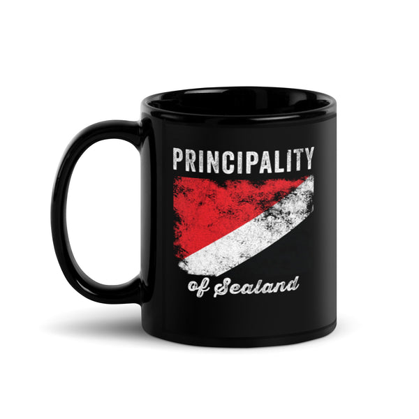 Principality of Sealand Flag Distressed Mug