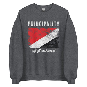 Principality of Sealand Flag Distressed Sweatshirt