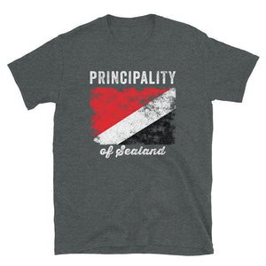 Principality of Sealand Flag Distressed T-Shirt