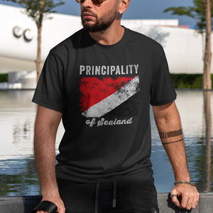 Principality of Sealand Flag Distressed T-Shirt