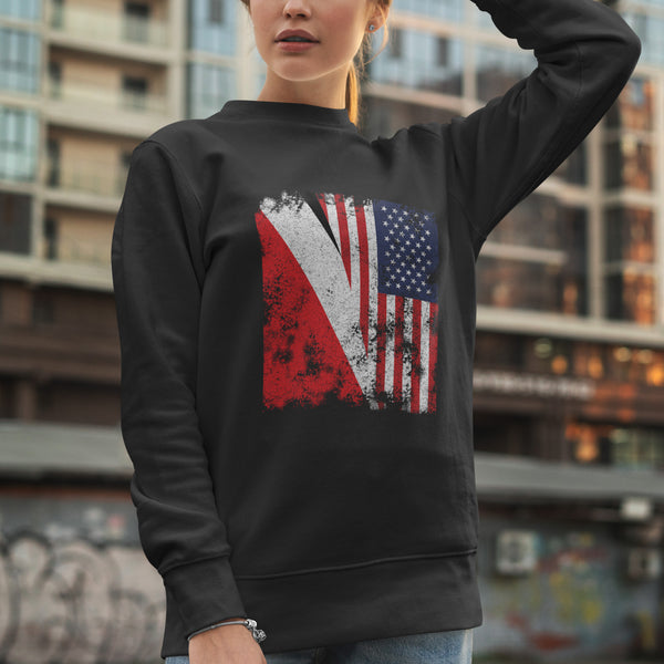 Principality of Sealand USA Flag Sweatshirt